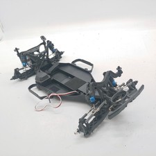 Team Associated DR10 1/10 2wd Drag Car Roller Slider Chassis w/ Servo Used nice!