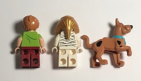 Lego Scooby-Doo, Shaggy, & Mummy / Dr. Najib Minifigures from Set 75900