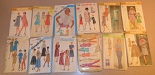 12 Vintage SIMPLICITY Misses' Size 10 Sewing Patterns Dresses and Others