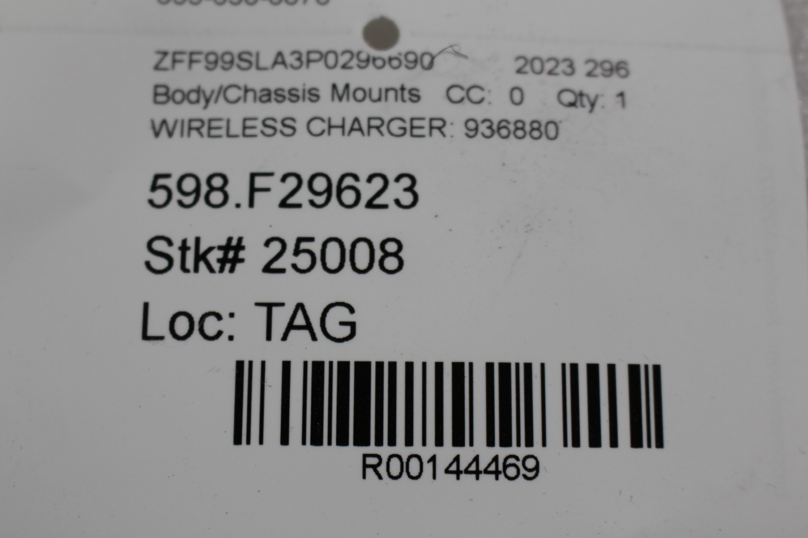 Ferrari 296 GTB, Wireless Phone Charge Pad, Used, P/N 936880