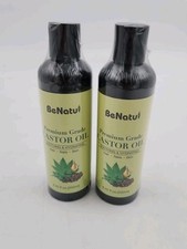 Castor Oil Non-Greasy Nourishing Lot of 2 BeNatu Premium Grade 8.45 fl oz
