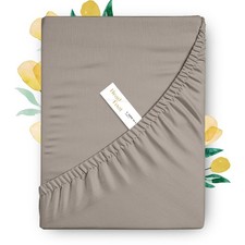 100 Egyptian Cotton Deep Pocket Twin XL Fitted Sheet Only 800 Thread Cocoa