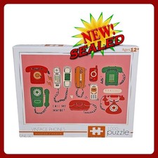 RMS International Vintage Phones Jigsaw Puzzle 1000 Piece New Sealed Retro Art