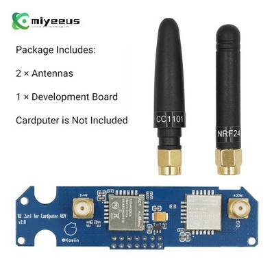 Auto Version CC1101+NRF24 2-IN-1 RF 2.0 Module Development Board for M5Stack my2