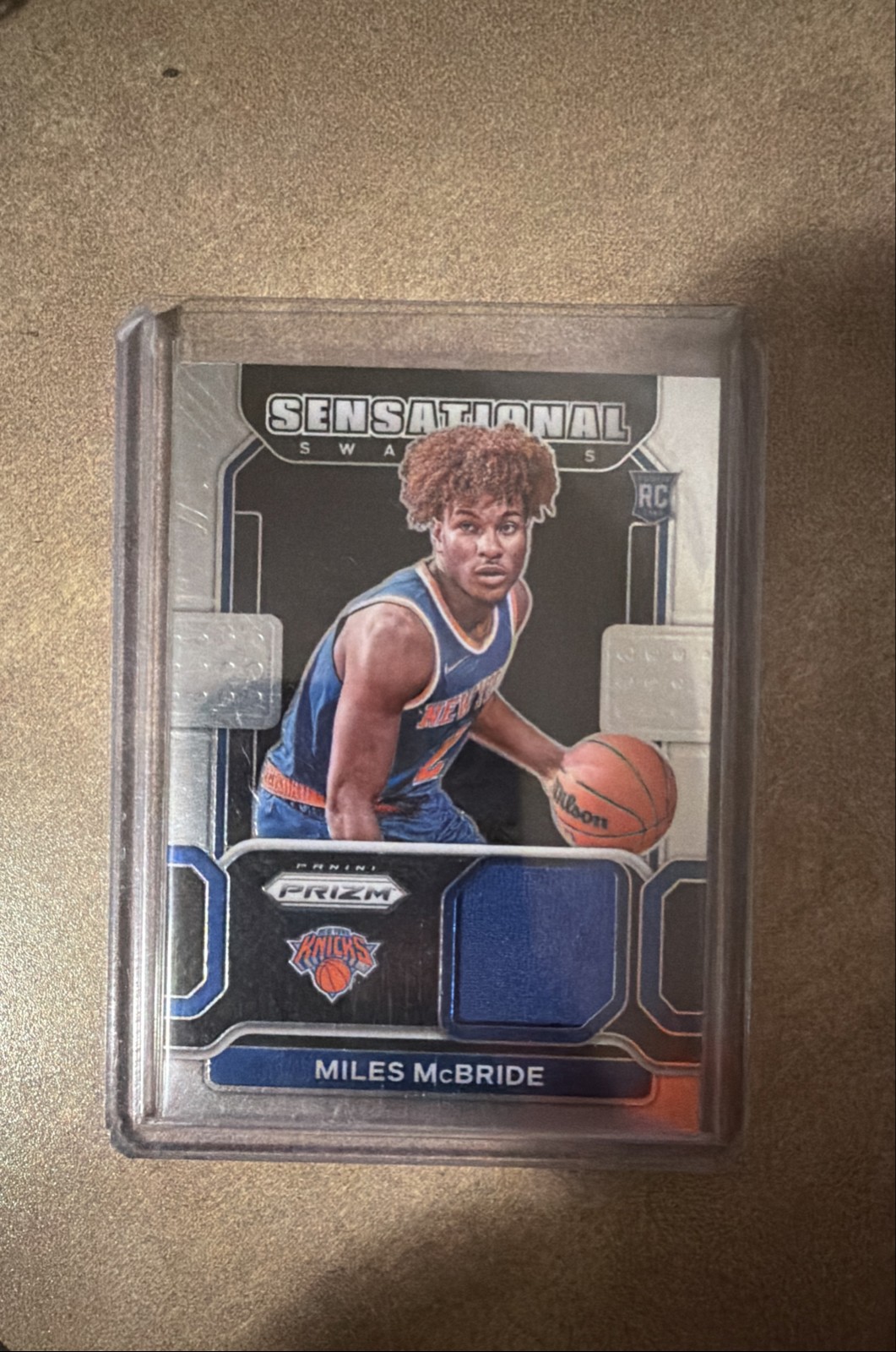 2021-22 Panini Prizm - Sensational Swatches Miles McBride #SW-MMC (MEM, RC)