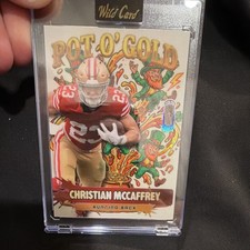 Wild Card Pot O' Gold Christian McCaffrey 49ers Football Trading Card