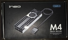 M.2 NVME PCIE SSD Cooler Copper Substrate Heatsink Radiator Fin 4Pin PWM Min Fan