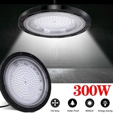 8X 300W UFO LED High Bay Light Workshop Garage Lights Industrial Warehouse Lamp