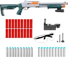 35 Inch Soft bullets Airsoft Toy Shot gun with Green dot Scope Shell Ejection