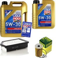 Mann Inspektionspaket 6L Liqui Moly Longlife 5W-30 FüR KIA Soul 1.6 Crdi 128 Rio