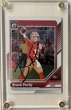 2024 Panini Donruss Brock Purdy signed autographed card San Francisco 49ers