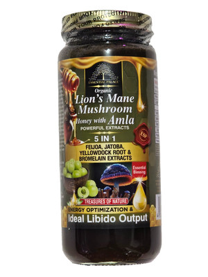 Essential Palace Lion s Mane Mushroom Honey with Amla 5-in-1 Herbal Blend 16oz