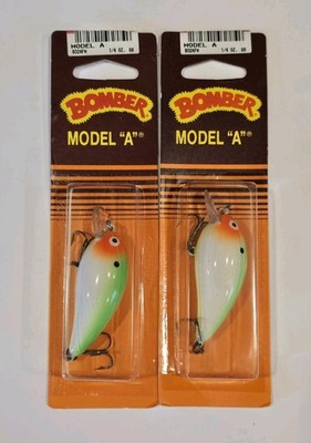 Bomber Model A Crankbait B02AFM 1/4 oz Crankbait Fishing Lure Lot of 2