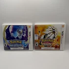 Pokemon Sun and Moon Nintendo 3ds Game Lot