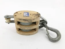 Campbell 3002AF Double Wood Shell Block Size 6" 2500LB 3/4" MR - No Box