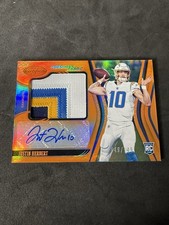 2020 Certified Justin Herbert Rookie Patch Auto #/149 Rpa Nice Patch! Chargers 