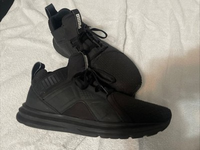 PUMA Enzo Black Sneakers Men's Size 7.5 M Blacked Out