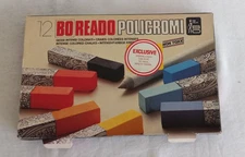 Vintage  BOREADO  Intense Colored Chalks  Set of 11 - Made in Italy