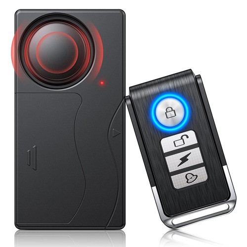 Wireless Bike Alarm with Remote 150dB Anti-Theft Vibration Motorcycle Waterproof