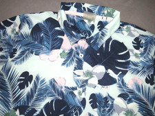 PUMA Short Sleeved 100 Polyester Floral Performance Polo Golf Shirt Men's MED