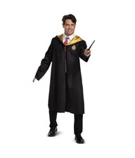 Harry Potter Adult Wizarding World Hogwarts Halloween Hooded Robe Costume L-XL