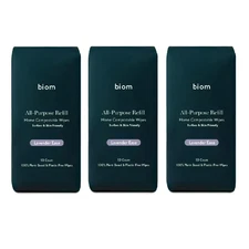 Biom All-Purpose Cleaning Wipes Lavender Ease 50 count ( pack of 3 )