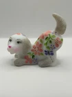 Vintage Fenton Solid White Playful Puppy Figurine Matte Finish One Of  Kind