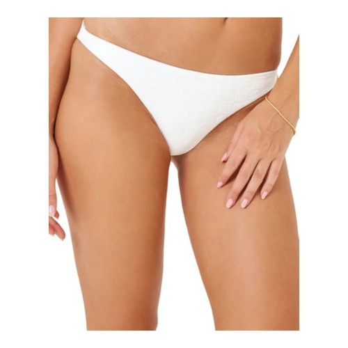L*Space Camacho Classic Bikini Bottom Women's M White Elastic Waist Pull On