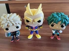 Funko Pops My Hero Academia Lot Of 3 Loose No Boxes Good Condition Pre-owned