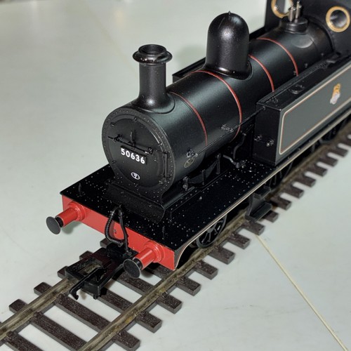 Bachmann Spur O 31-166 Ex L&YR 2-4-2T 50636 BR schwarz E Emblem DCC ready NEU | Condition: New