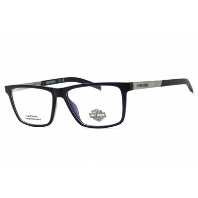 Harley Davidson HD00013 091 Blue Plastic Optical Eyeglasses Frame 53-14-145
