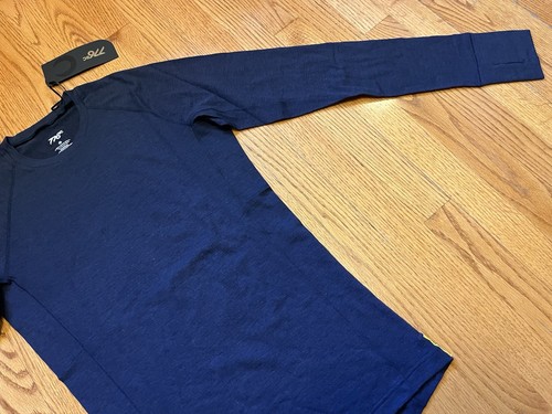 776BC Wreath Pro-Merinowolle Langarm T-Shirt Herren S BRANDNEU mit Etikett $ 100 SM - Bild 4 von 14