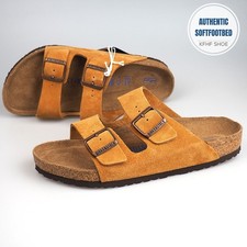 Birkenstock Arizona Soft Footbed Sandals Mink Suede Leather Shoes US 6-12