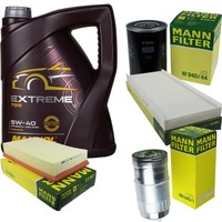Mann Inspektionspaket 5L Mannol Extreme 5W-40 FüR Audi Cabriolet 1.9 TDI
