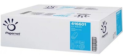 Papernet 416601 Falthandtuch Papierhandtücher weiß 2-lagig 20x200 Blatt Z-Falz