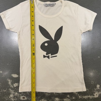 Vintage white Playboy Bunny Shirt Made In USA Size XS | eBay