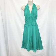 Cache Y2K Silk Halter Babydoll Dress 10 Hoco Party Fairy Mermaid Graduation