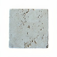 Piastrelle 10x10cm in travertino chiaro 1 Scelta MADE IN ITALY