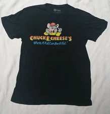 Chuck E, Cheese's black T-shirt Sz M 2023