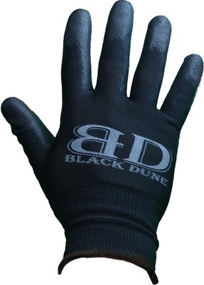 Work gloves, 20 pairs, unisex, flexible, anti-slip, black, large size