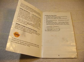 sega cd fifa international soccer, manual only