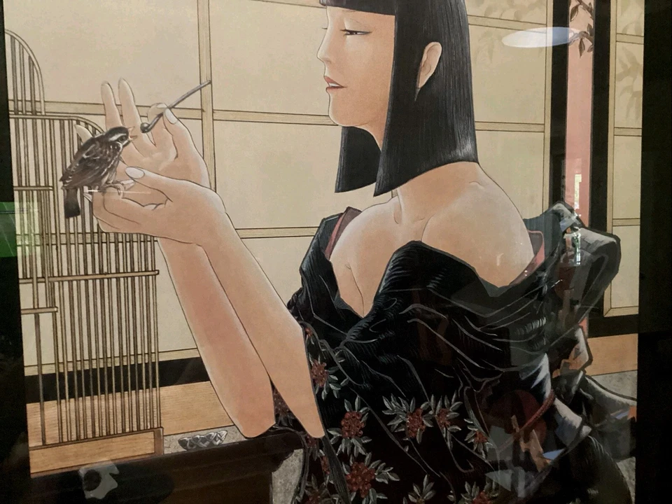 Muramasa Kudo (1948-) ~ Tiempo de alimentación ~ GRANDE Foto 3 de 4