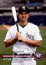 2019 Scranton/Wilkes-Barre RailRiders #26 Kyle Higashioka Huntington Beach CA