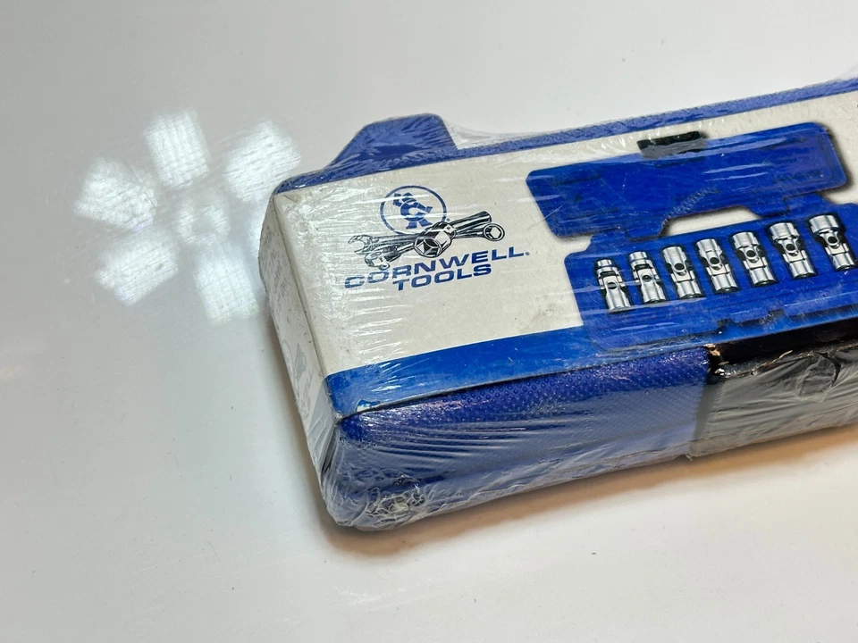 NEW Cornwell CBPU2 7pc SAE 3/8-3/4 Chrome Universal Swivel Socket Set 3/8" Drive - Image 2 of 4