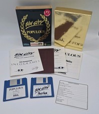 Sim City & Populous Atari ST games boxed complete Rare VGC