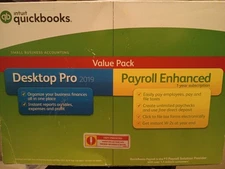 NEW Intuit Quickbooks Desktop Pro 2019 Payroll Enhanced CD SEALED Not a Subscrip