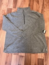 Eddie Bauer Women s Fast Fleece 1/4 Zip Jacket Size 2XL Gray Pullover NWT