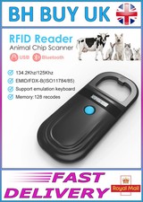 PET MICROCHIP READER - CAT DOG SCANNER ID TAG RFID 134.2KHz 125KHz READER