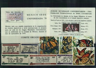 Mexiko Briefmarkenlot 1 Steckkarte postfrisch
