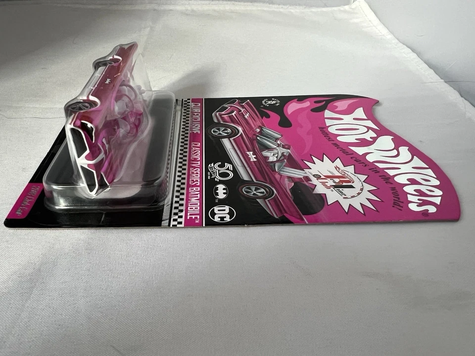Hot Wheels RLC Classic TV Series Batmobile Pink 2018 Club Car FREE SHIPPING - Image 4 of 4